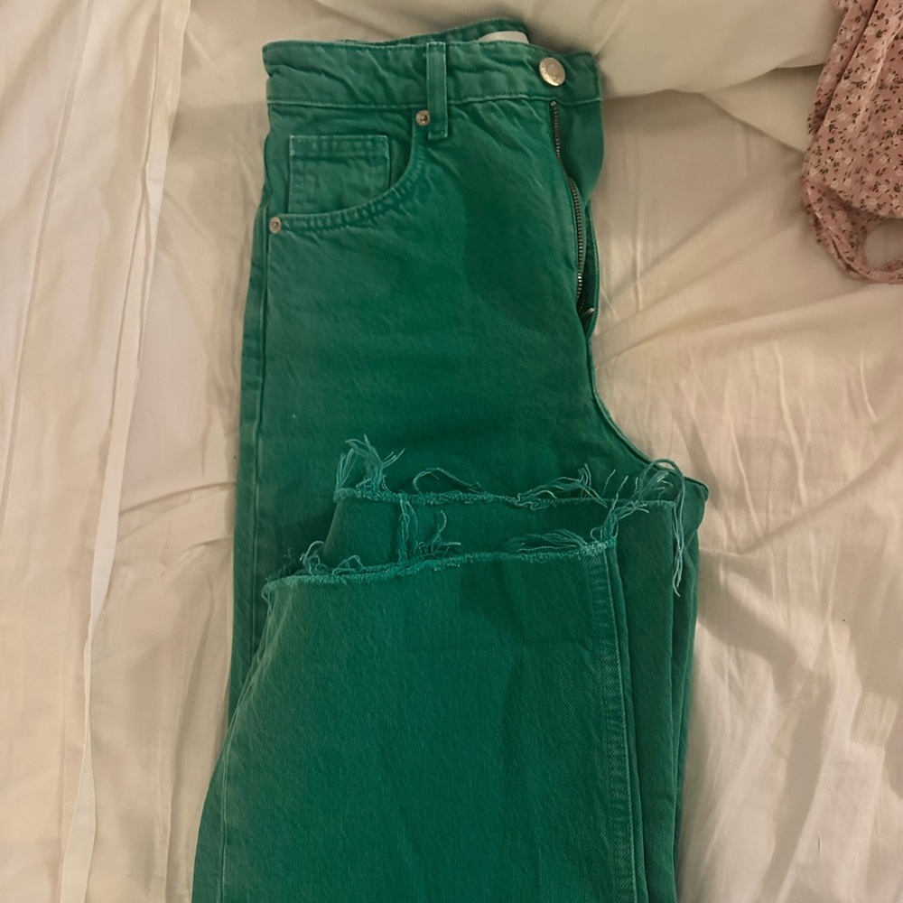 Zara green jeans
